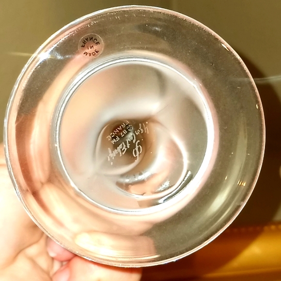 Faberge Kissing Doves Frosted Wine Goblets 8.25 oz - Picture 7 of 11